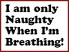 Only naughty when...