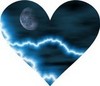 Blue Night Heart