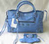 Prada Blue Leather Handbag