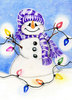 Cartoon snowman