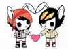 cute emo bunny couple 