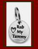 RUB MY TUMMY tag / collar charm