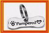 PAMPERED  pet collar charm / tag