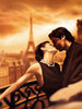 Passionate kiss in Paris