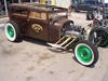 Hot rod sedan for shopping in