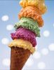 rainbow ice cream cone
