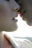 Passionate kiss