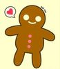 a gingerbread man cookie
