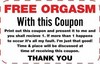 Free Orgasm Coupon