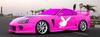 Pink Playboy Car