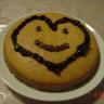 yummy homemade heart / love cake