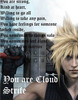 You are Cloud Strife