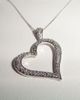 White Gold Heart Necklace 