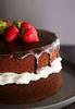 Chocolate Cake with Straberries
