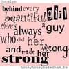 Behind every beautiful girl,...