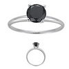 Black Diamond Solitare Ring