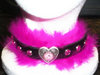 Dark Fluffy Pink Collar