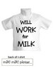 Will WorkFor Milk Shirt for Pets