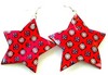 Red Star Earrings