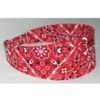 red and white headband