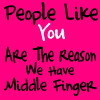 the middle finger