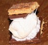 Warm gooey campfire smore