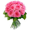 12 Pink Roses