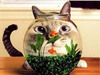 Cat and fishbowl