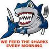 to the sharks for breakfast