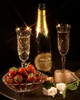 champagne and strawberries 