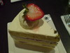 a piece of strawberry shortcake;