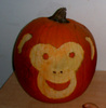 A Monkey Pumpkin
