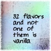 not vanilla!