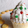 white christmas cupcake
