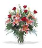 A Bouquet Of Roses &amp; Lilies