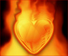 Heart on fire