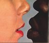 an interracial kiss