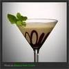 a mint chocolate baileys martini