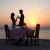 Romantic dinner at sunset