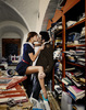 Kissing in the library!