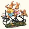 bunny family riding bycicle