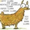 cartoon llama