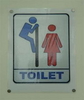 peeking toilet