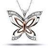 20k platinium and gold butterfly