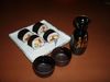 a sake and sushi meal *cheers!