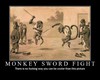 awesome monkey sword fight!