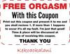 Free Orgasm Coupon