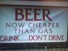 save gas drink beer