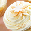 flowery cupcake.