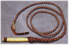 Braided leather whip